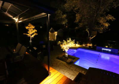 piscine, patio, spa