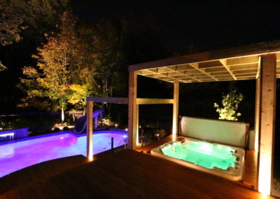 piscine, patio, spa